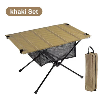 WESTTUNE Lightweight Camping Folding Table – Roll-Up 1680D Oxford & Aluminum Alloy for Outdoor Picnic & Travel