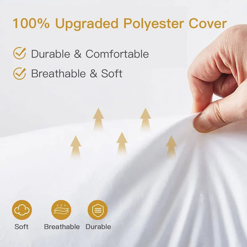 Full Body Pillow Insert – 50x160cm/50x150cm/120x40cm Long White Hug Pillow, Anime Dakimakura Rectangle Cushion