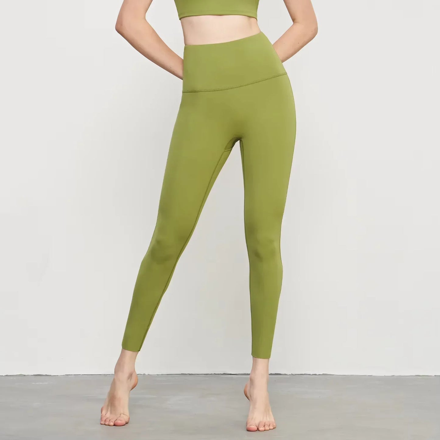 Women’s Lycra Four-Way Stretch Yoga Pants – High Waist Seamless Sports Leggings, T-Line Free Gym Fitness Wear