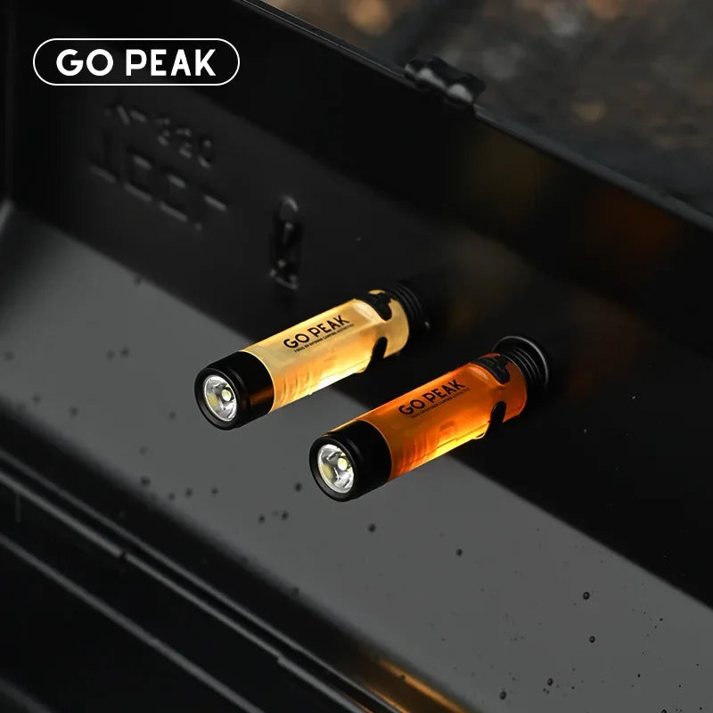 GOPEAK Mini Pocket Flashlight – Outdoor Key Clip LED Cap Light, Long-Lasting Emergency & Disaster Relief 5050 Small Torch