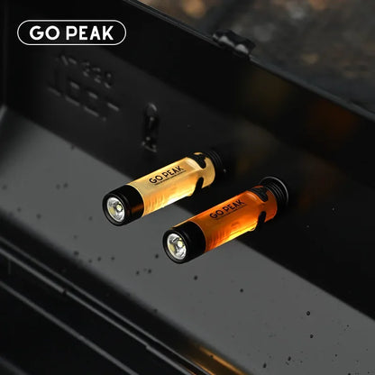 GOPEAK Mini LED Keychain Flashlight – Portable Pocket Clip Light for Outdoor Use, Emergency, Camping & Disaster Relief