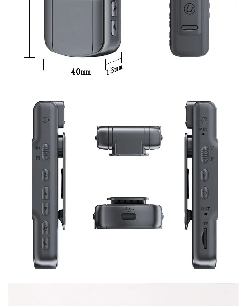 JOZUZE B23 1080P HD Mini Camera — Portable Digital Video Recorder with Infrared Night Vision, BodyCam & Small Bike Camcorder