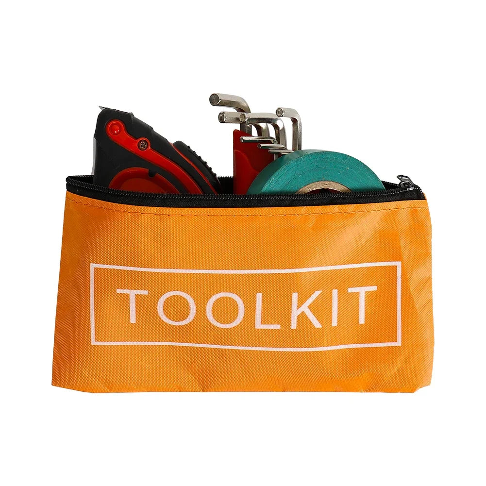 Waterproof Oxford Canvas Tool Bag — 420D Zipper Organizer, Portable Travel Storage Pouch for Tools & Accessories