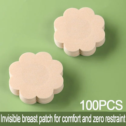 30/50/100PCS Nipple Stickers – Adhesive Chest Bra Pads, Boob Sticky Pads & Breast Nipple Covers for Pantyhose (NYP01)