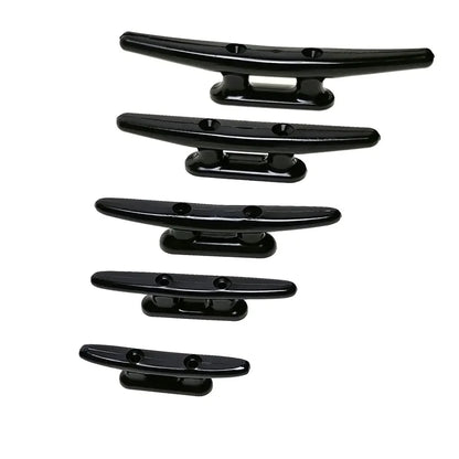 Nylon Plastic Low Flat Cleat – Open Base Cleat for Marine Boat, Yacht Deck Line Rope Tie & Boat Hardware Accessories