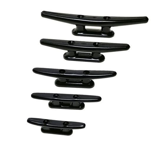 Nylon Plastic Low Flat Cleat – Open Base Cleat for Marine Boat, Yacht Deck Line Rope Tie & Boat Hardware Accessories