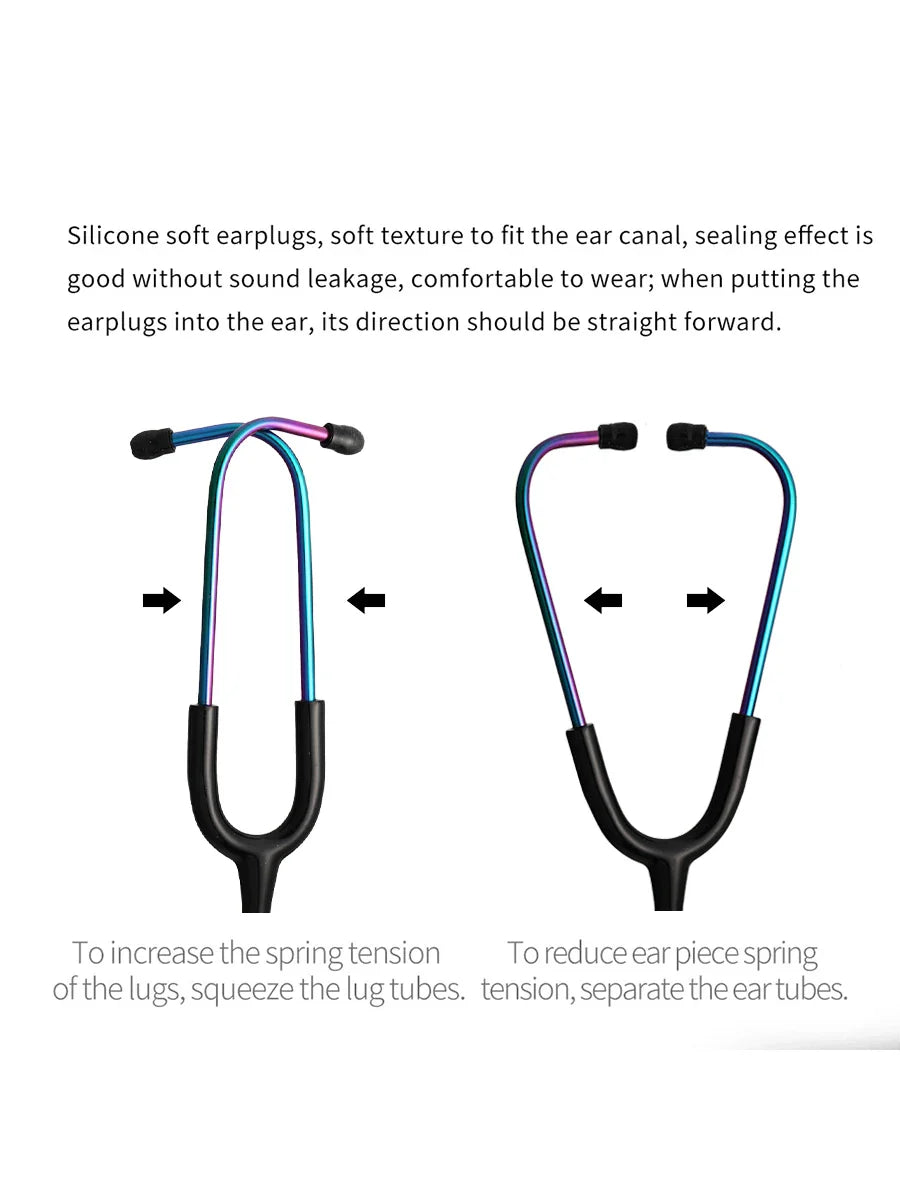 Professional Single Head Medical Stethoscope — Custom Engraved Cardiology Stethoscope for Nurses and Health Care Professionals