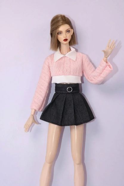 1/6 Doll Clothes Set — New Dress & Sweater Outfit for 30cm Xinyi FR ST BB Dolls, Doll House Accessories