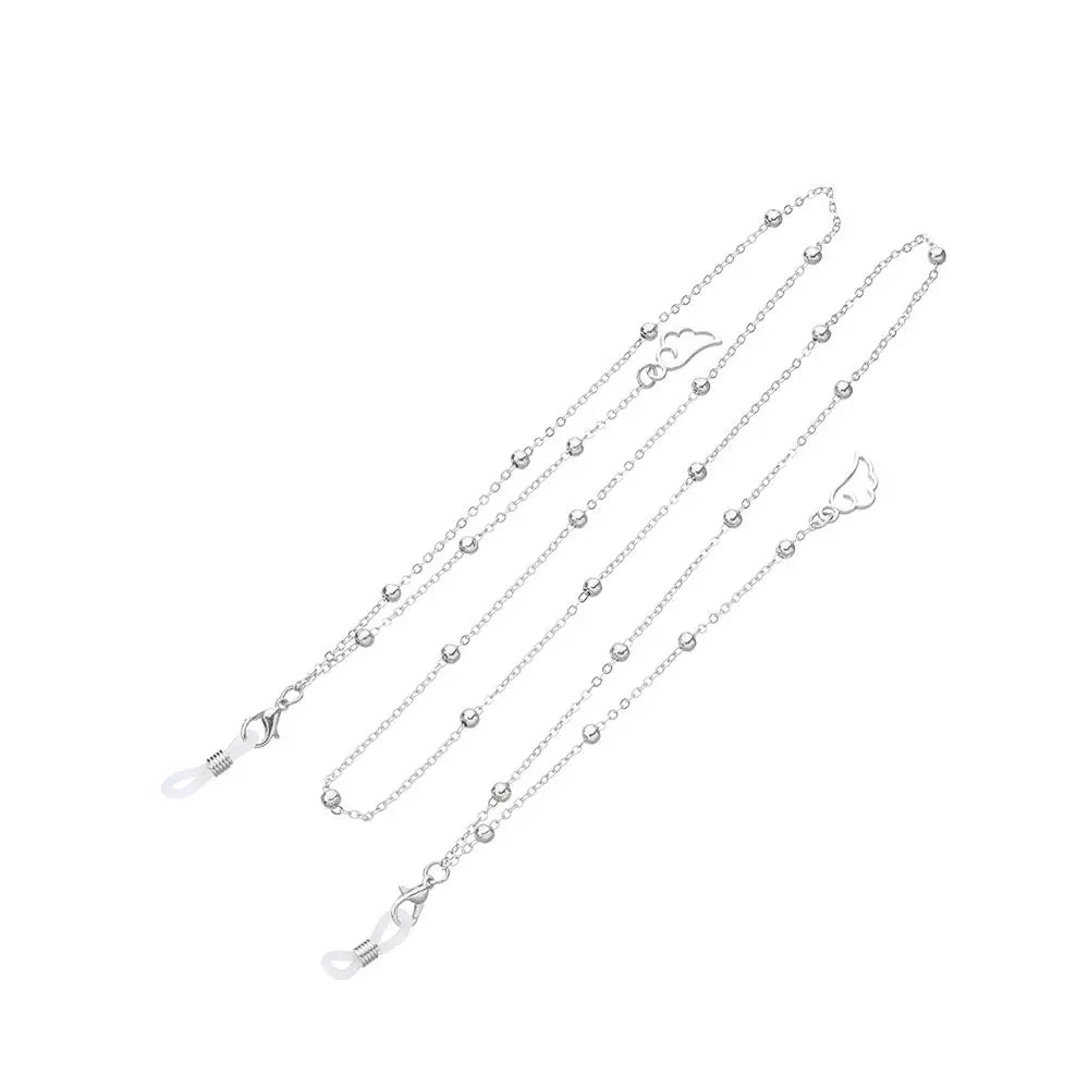 Women's Eyeglass Chain - Hollow Star & Pearl Beaded Lanyard for Sunglasses & Reading Glasses