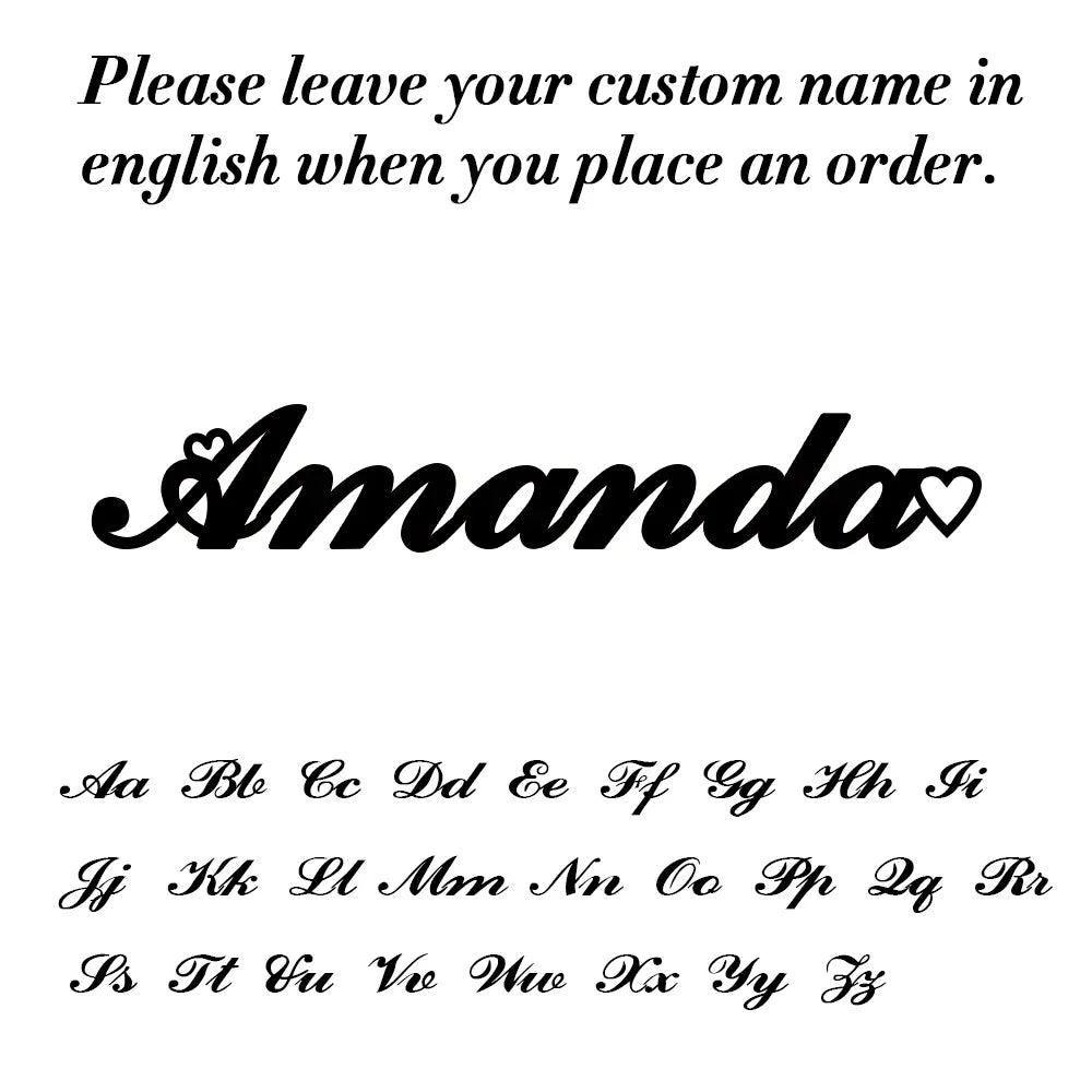 Sipuris Custom Name Brooch - Stainless Steel Trendy Pins for Women & Men, Nameplate Jewelry, Valentine's Day Gift