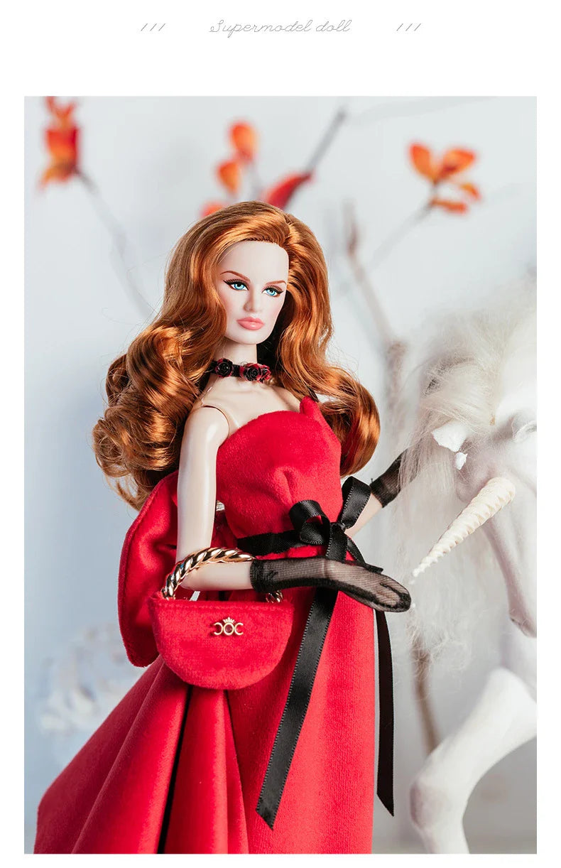 32cm Supermodel Doll Clothes Set — Fashion Evening Dress & Accessories for DIY Toys & Collector Gift
