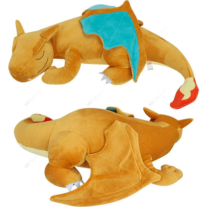 Pokemon Sleep Mega Charizard X Plush Cushion – Anime Cubone, Charmander, Umbreon & Garchomp Stuffed Pillow Toy for Kids Gift