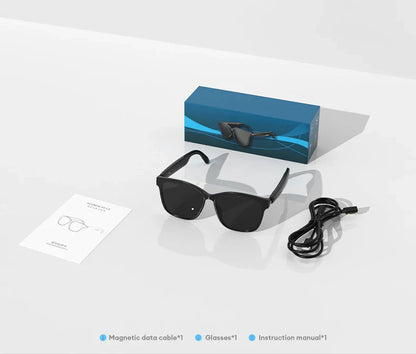 Choice HYUNDAI C8 Bluetooth 5.4 Glasses – Wireless Earphones with HD Mic, Multi-Function Keys, Driving Sunglasses (Lenovo C8 Compatible)