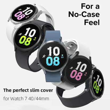 Samsung Galaxy Watch 7 Protective Case Cover – Shockproof Bumper Shell for 40mm/44mm Smartwatch Accessories Protector