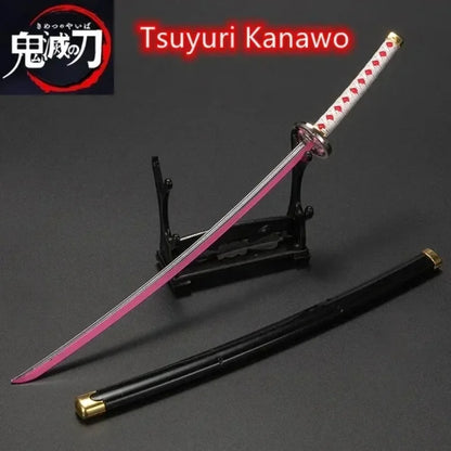 25cm Demon Slayer Metal Katana Sword Toy – Tanjirou Ghost Killer Anime Cosplay Prop & Home Decor Collection
