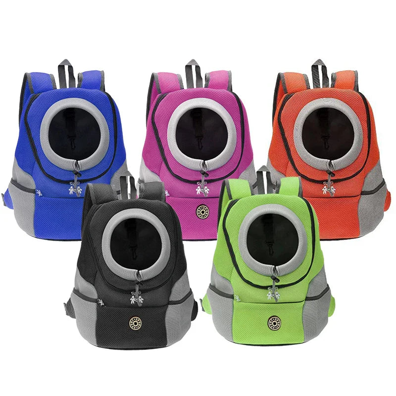 Double Shoulder Outdoor Pet Carrier Bag – Breathable Travel Bag for Dogs, Portable Pet Carrying Supplies