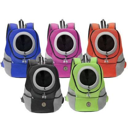 Double Shoulder Outdoor Pet Carrier Bag – Breathable Travel Bag for Dogs, Portable Pet Carrying Supplies