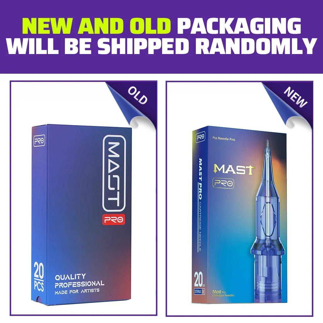Mast PRO Round Magnum RM Sterilized Tattoo Needles 20pcs Box - 100% Original Permanent Makeup Cartridges