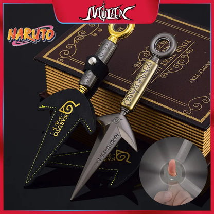 Namikaze Minato Flying Thunder God Kunai – 23cm Rotatable Metal Ninja Weapon Model, 3 Styles Collectible Toy
