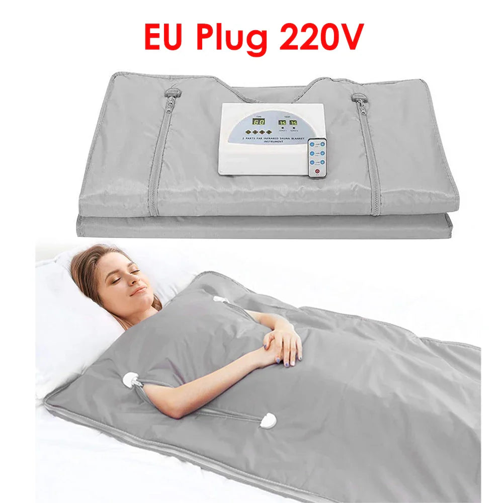 Professional Slimming Far-Infrared Sauna Blanket – Waterproof Weight Loss & Heating Therapy for Home Spa