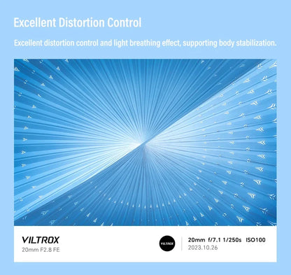 Viltrox AF 20mm F2.8 Full Frame Lens – Ultra Wide-Angle Fisheye for Sony E ZVE10, A7, A7II, A7III, Nikon Z30, Z50