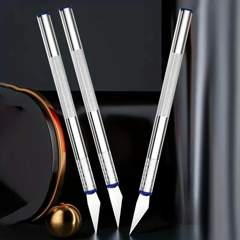 13PCS Metal Carving Knife Set – Precision Art Pen Cutter Tools for Paper Cutting, DIY Craft & Detail Repair Work