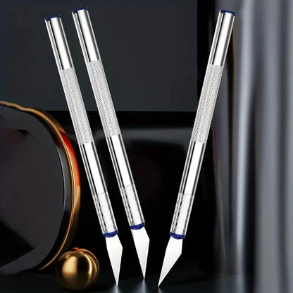 13PCS Metal Carving Knife Set – Precision Art Pen Cutter Tools for Paper Cutting, DIY Craft & Detail Repair Work