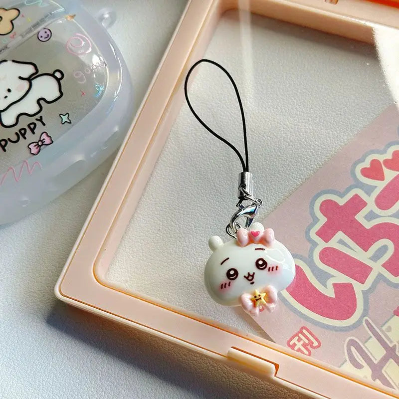 New Kawaii Chiikawa Hachiware USAGI Pendant – Cute Anime Cartoon Keychain & Bag Charm, Gift for Students and Friends