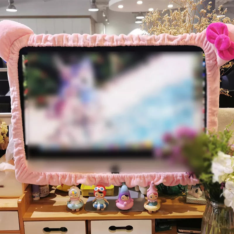 Dust-Proof Computer Decorative Cover - Cute and Protective Notebook Monitor Surrounding Cover (1 Piece)