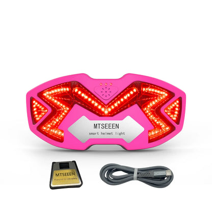 MTSEEEN Helmet Brake Light LED – Super Bright Safety Light with Bike Brake Sensor, Waterproof Design