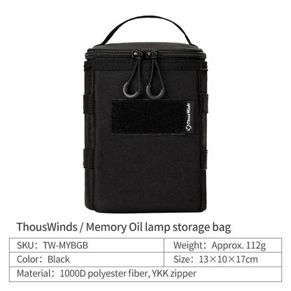 Thous Winds Memory Mini Oil Lamp – Portable Retro Camping Lantern for Hike, Picnic, and Backpacking