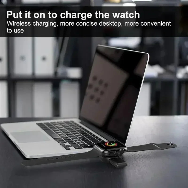 Magnetic Wireless Watch Charger USB-C — Fast Charging for Apple Watch 9/8/7/6/5/4/SE & Samsung Galaxy Watch 7/6/5/4 Active 1/2