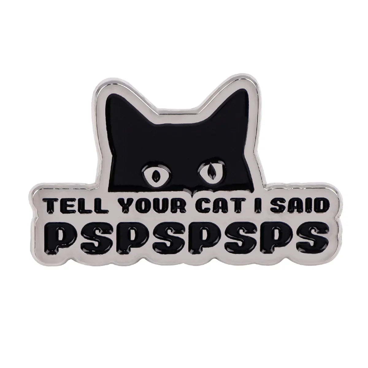 Cute Black Cat Enamel Pin – Animal Brooch Lapel Pin for Backpack, Clothing, Witch Jewelry & Halloween Gifts