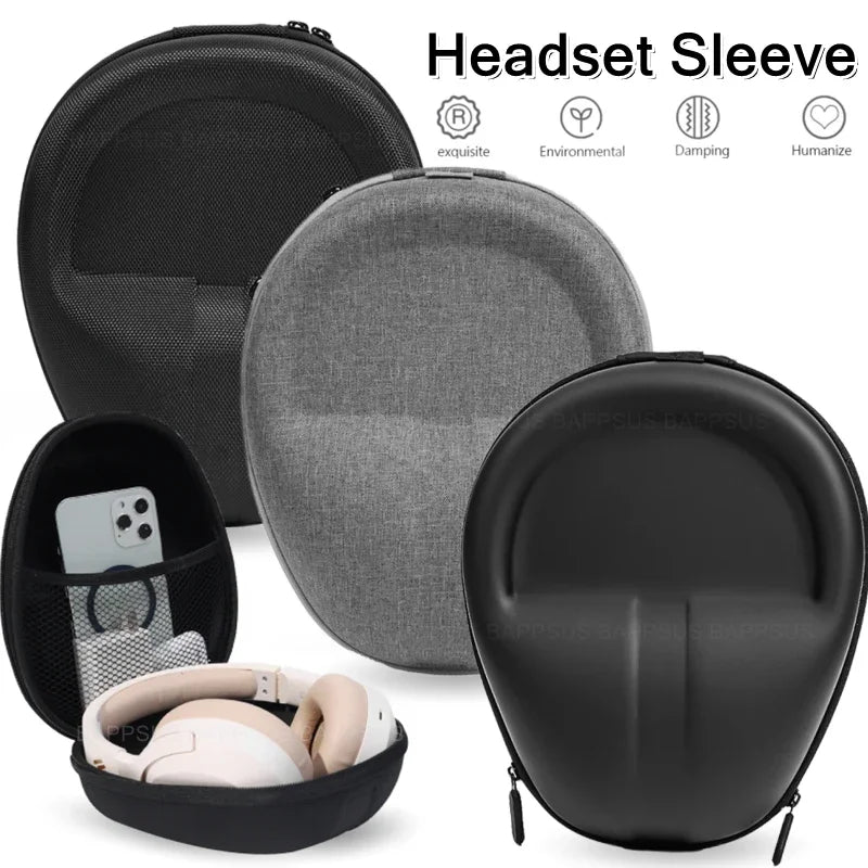 Shockproof EVA Headphone Case for Sony WH-1000XM4 – High-Capacity Protective Storage Bag for Earphones & Headsets