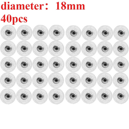DIY Transparent Plastic Snaps – Invisible Seamless Fasteners, Durable Button Alternatives for Shirts & Dresses