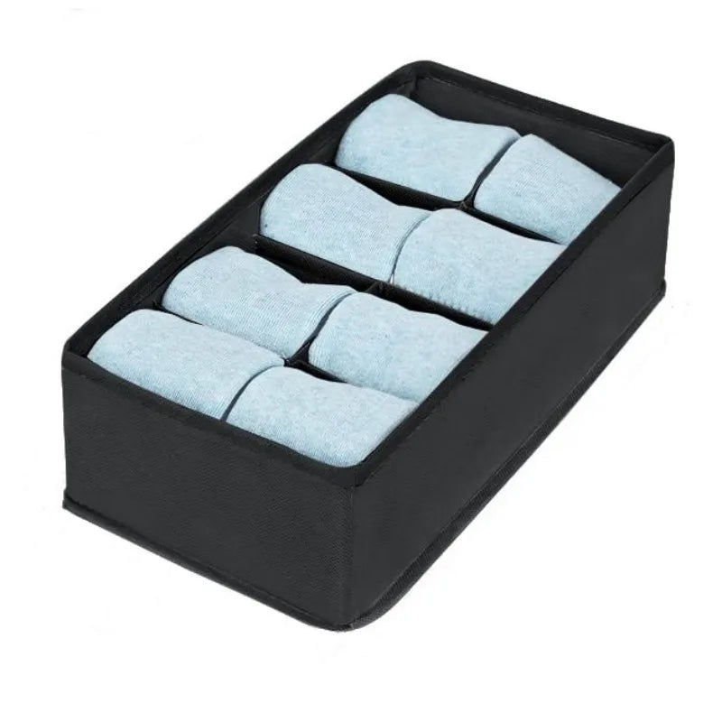 Underwear, Bra & Socks Storage Box – Clothes Organizer for Cabinet, Drawer, and Wardrobe