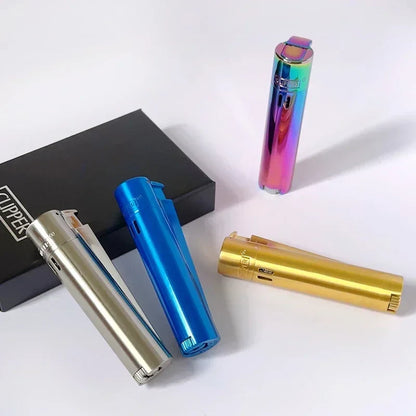 Original Metal Jet Butane Lighter — Windproof Turbo Gas Lighter, Portable Smoking Accessory Gadget for Men