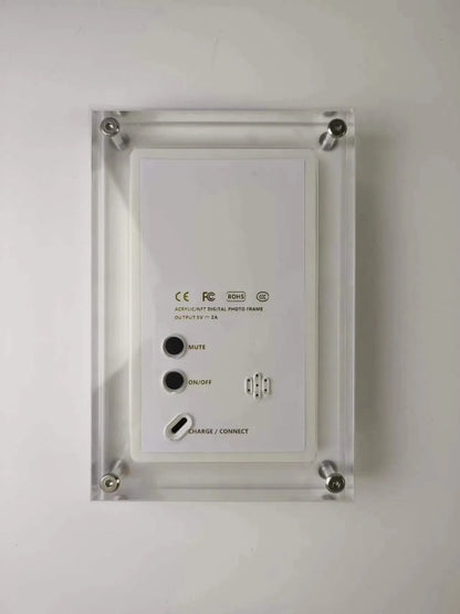 Acrylic Digital Photo Frame - 5/7 Inch, Vertical IPS Screen, 2G Memory, 1000mAh Battery