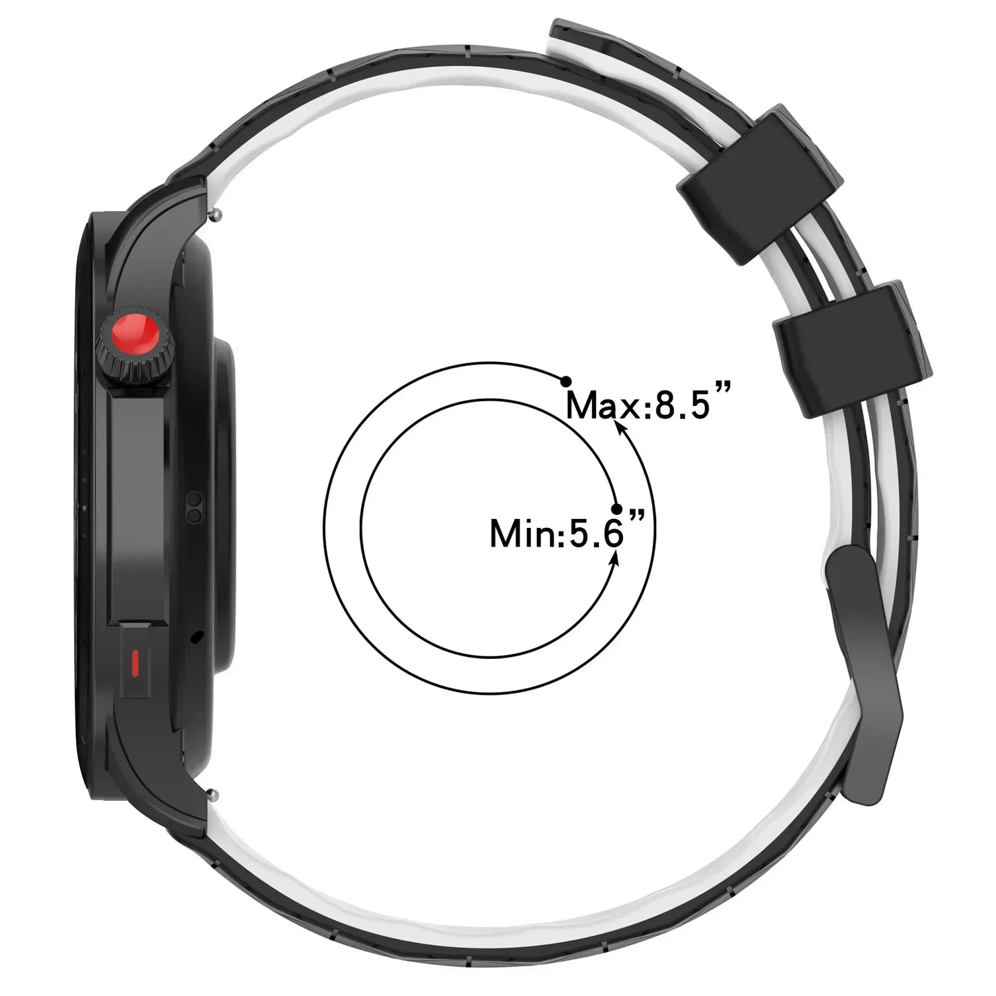 20mm/22mm Silicone Strap for Samsung Galaxy Watch 7/6/5/4 & Huawei GT3/4Pro – Universal Band for Classic Gear S3