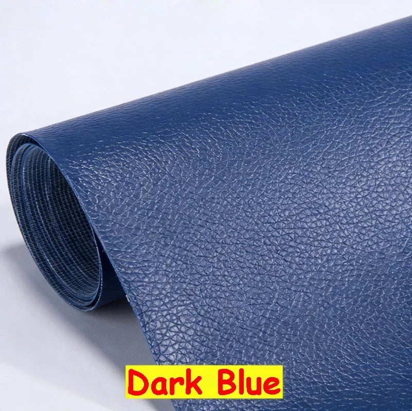 Large PU Leather Repair Patch Roll - Self-Adhesive Faux Leather Repair Tape for Sofa, Car & EV Seats