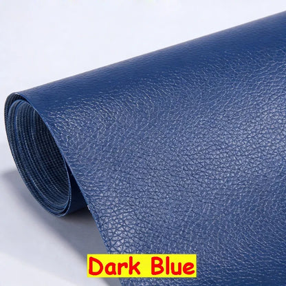 Large PU Leather Repair Patch Roll - Self-Adhesive Faux Leather Repair Tape for Sofa, Car & EV Seats