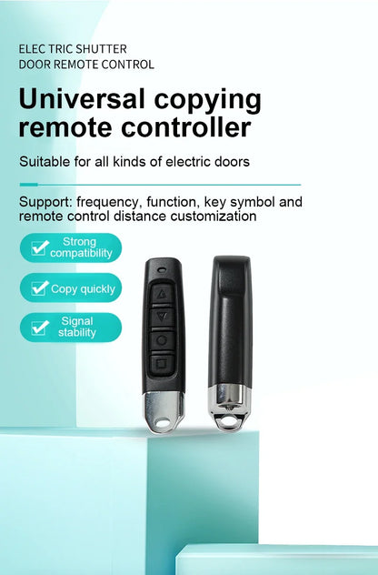 433MHz Copy Remote Control – 4-Channel ABCD Code Garage Door & Gate Opener Duplicator, Car Key Cloning