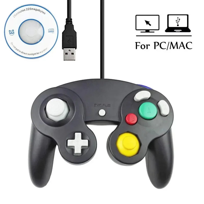 Wired GameCube Controller – Single Button Gamepad Joystick for NGC Console