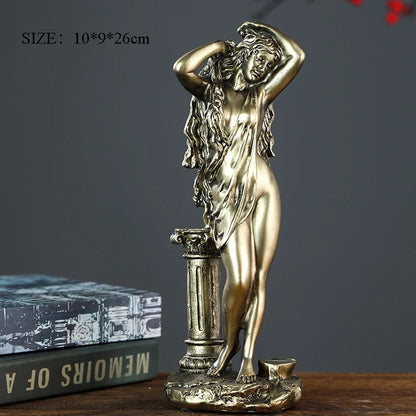 Resin Venus Statue — Greek Mythology Aphrodite Figurine for Nordic Home Decor & Art Room Display