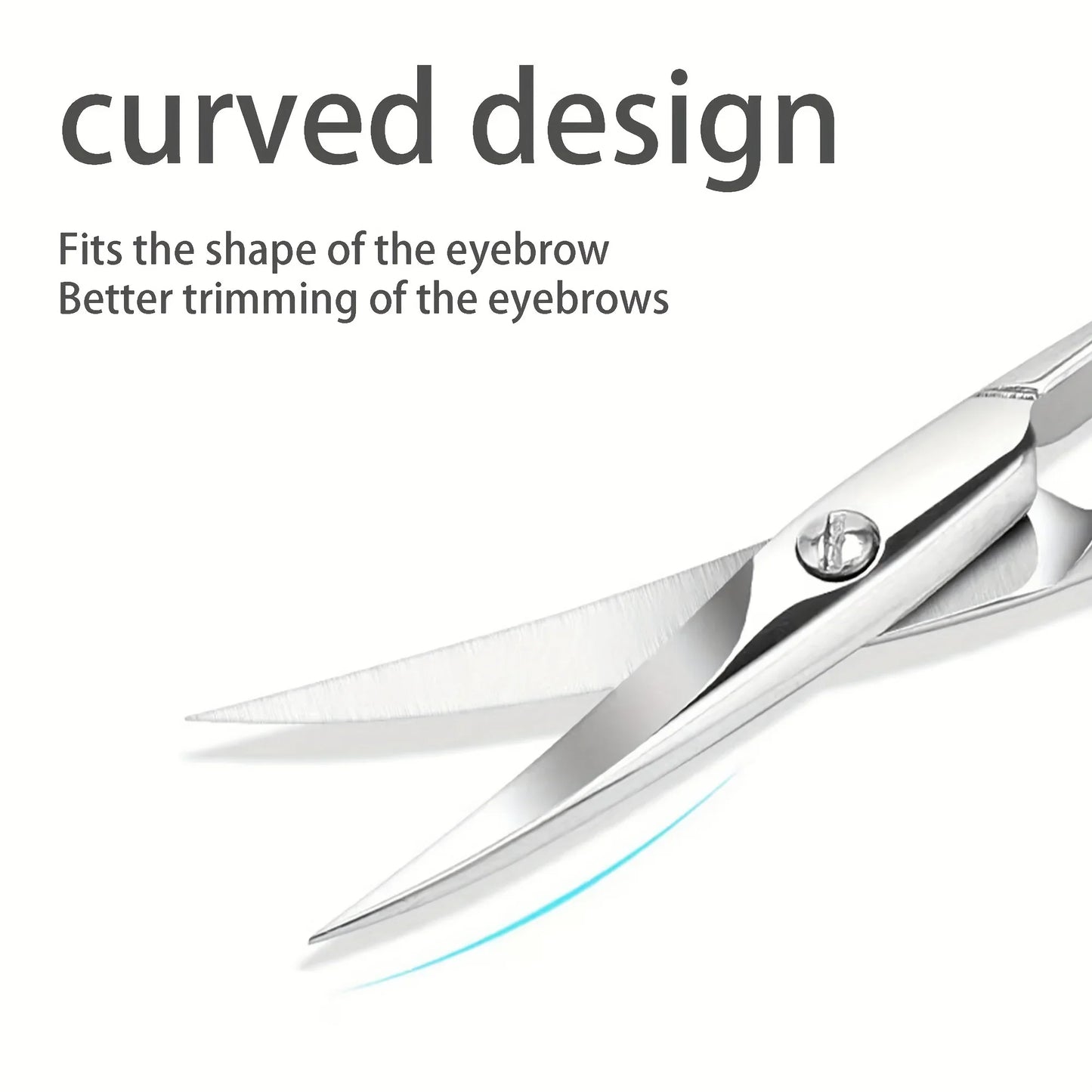 Small Stainless Steel Scissors for Nails, Eyebrows & Nose Hair – Facial Trimmers & Beauty Tools