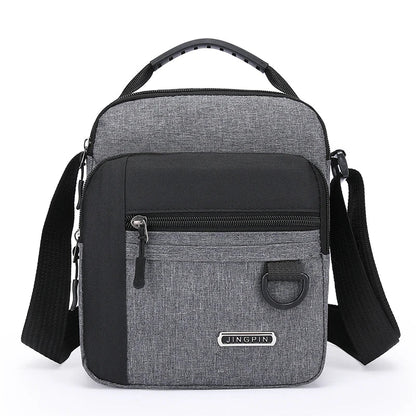 Large Capacity Men's Waterproof Shoulder Bag – Wear-Resistant Backpack with Multiple Pockets for Business
