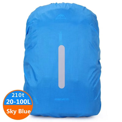Reflective Waterproof Backpack Rain Cover 20-100L – Outdoor Safety Cover for Night Cycling, Hiking & Camping