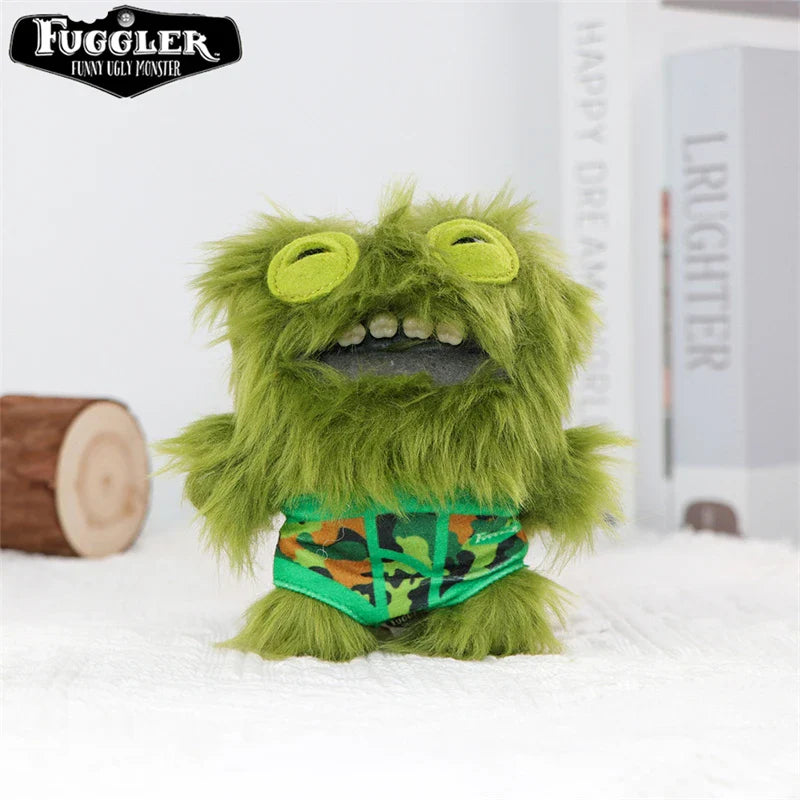 12cm FUGGLER Plush Keychain – Funny Ugly Teeth Monster & Wide-Eyed Rabbit Pendant Toy Gift