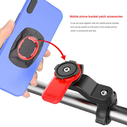QUAD-LOCK Motorcycle & Bike Phone Holder — 360° Rotatable Navigation Stand with Secure Mount Bracket