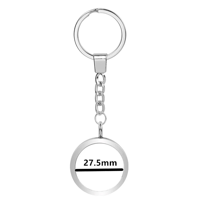 25-40mm Round Openable Reliquary Locket - Photo Memory Pendant, Cremation Ashes Keepsake, Glass Keychain & Memorial Jewelry